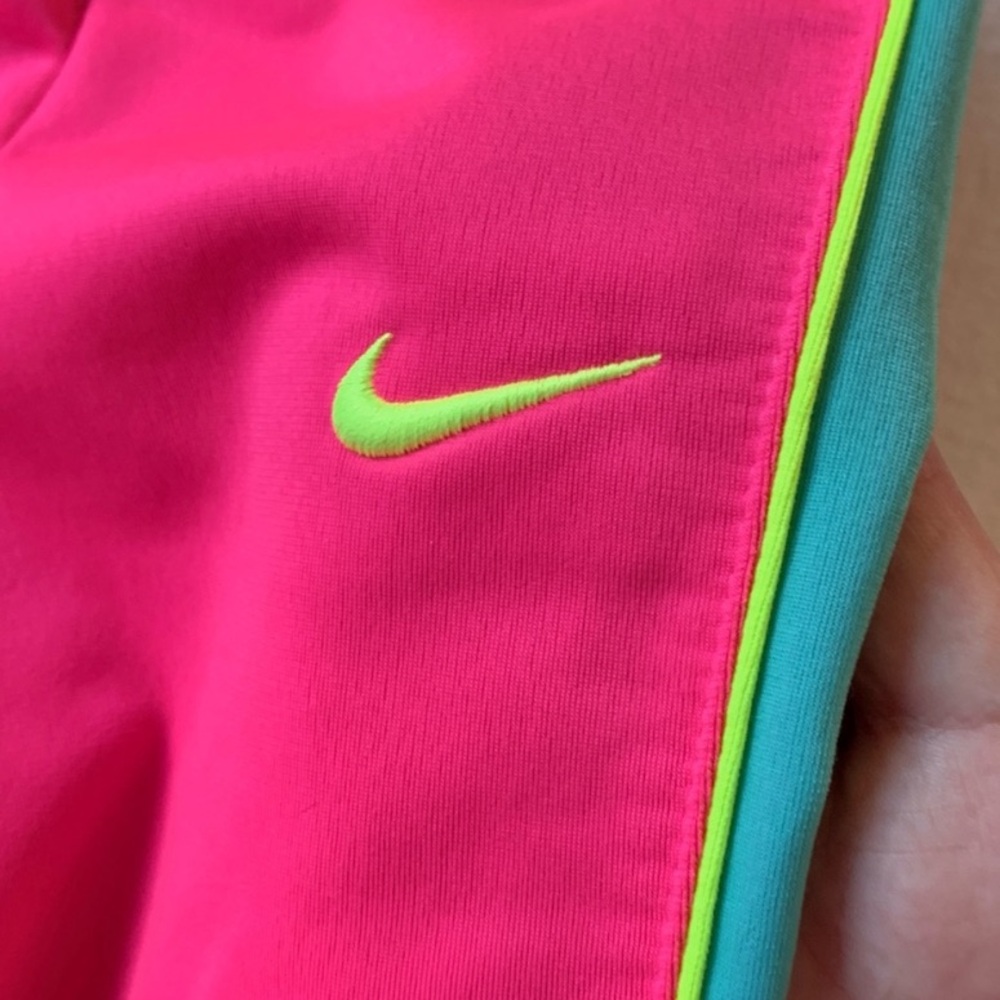 Nike Matching Set Tracksuit Hot Pink, Turquoise, Neon Yellow Pants & Jacket 4 - Picture 4 of 12